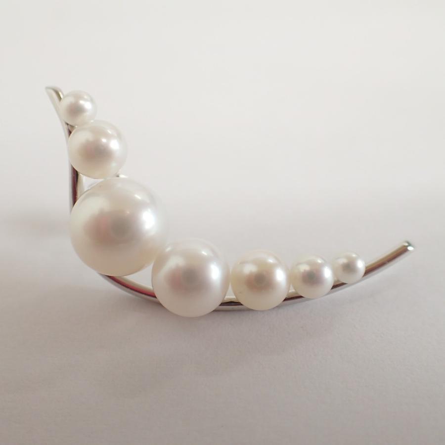 美品/ TASAKI タサキ Pt950 淡水パール ピアス プラチナ レディース 