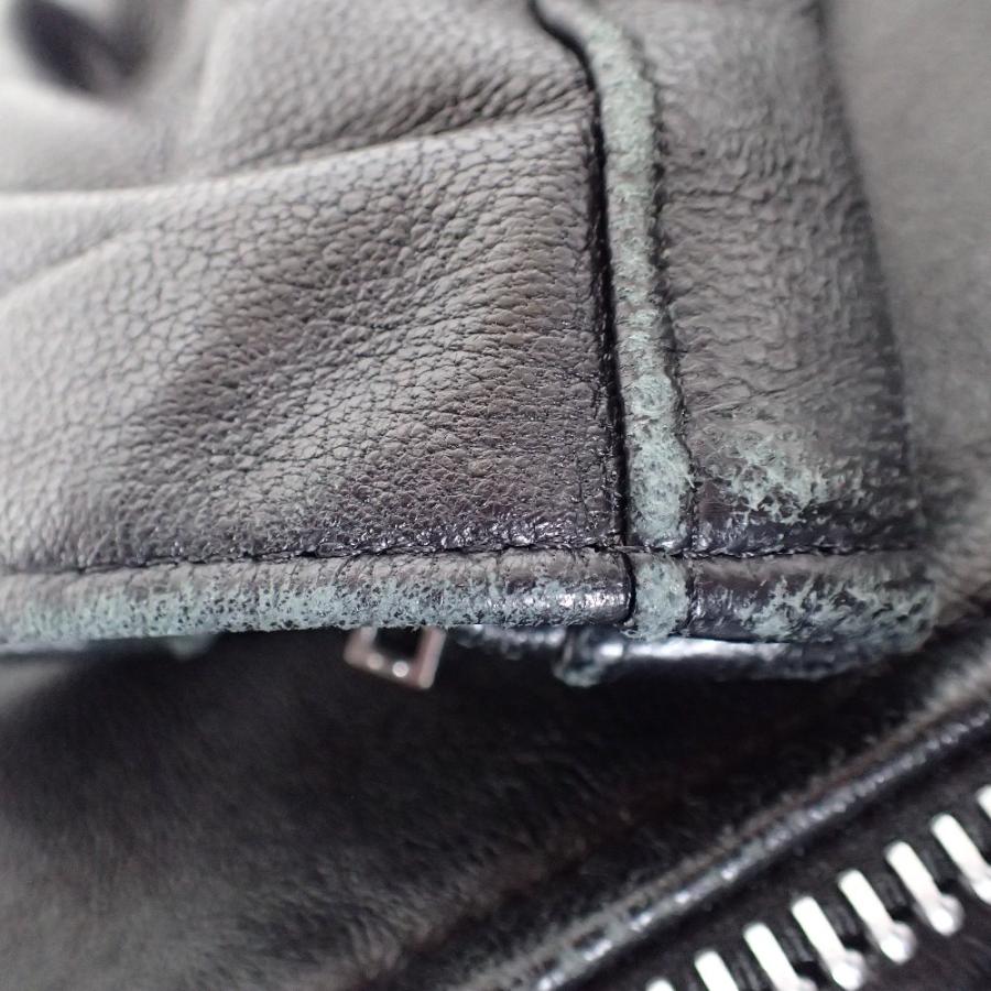 666トリプルシックス レザー シングルライダース ジャケット 32