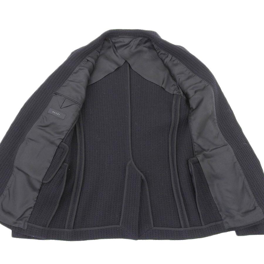 グッチ ウール　カシミヤ　ジャケット メンズ 46 GUCCI ウールジャケット 46 グレー GUCCI ウールジャケット 46 グレー