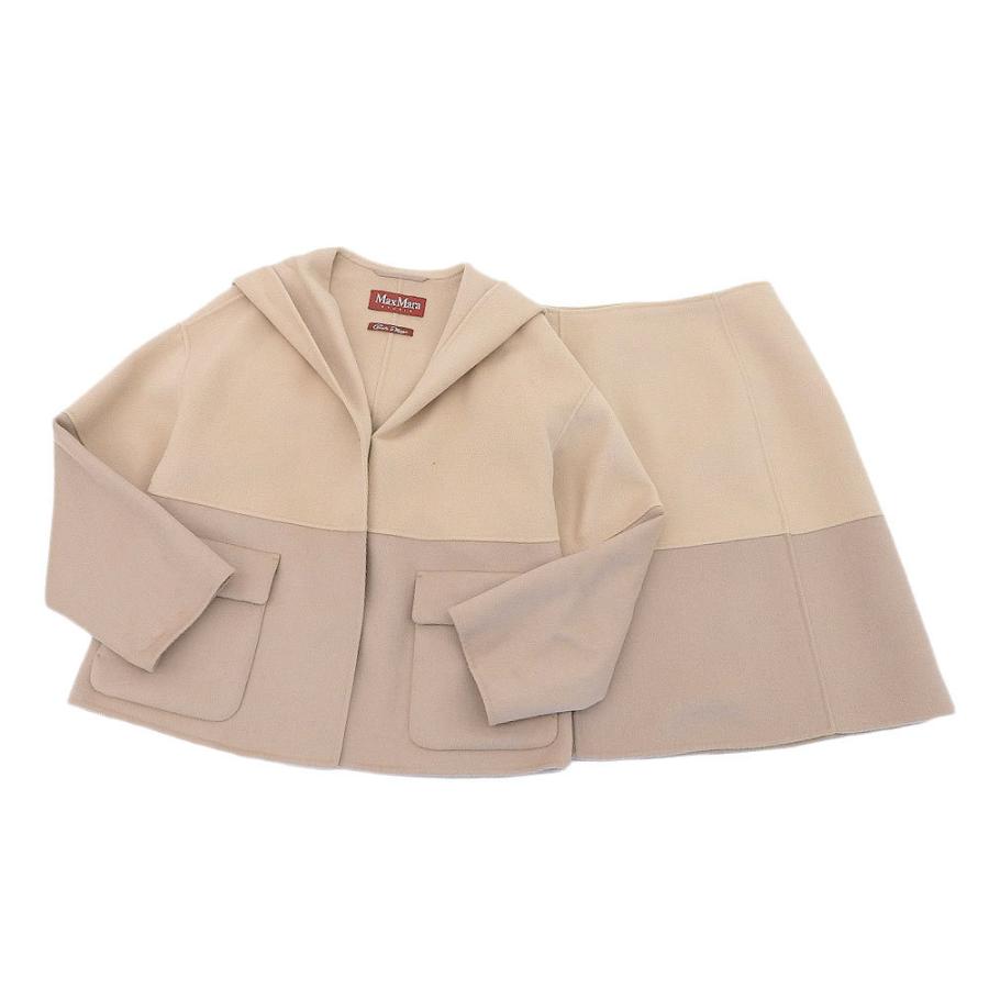 MAX MARA STUDIO マックスマーラスタジオ カシミヤ混 ウール スカート
