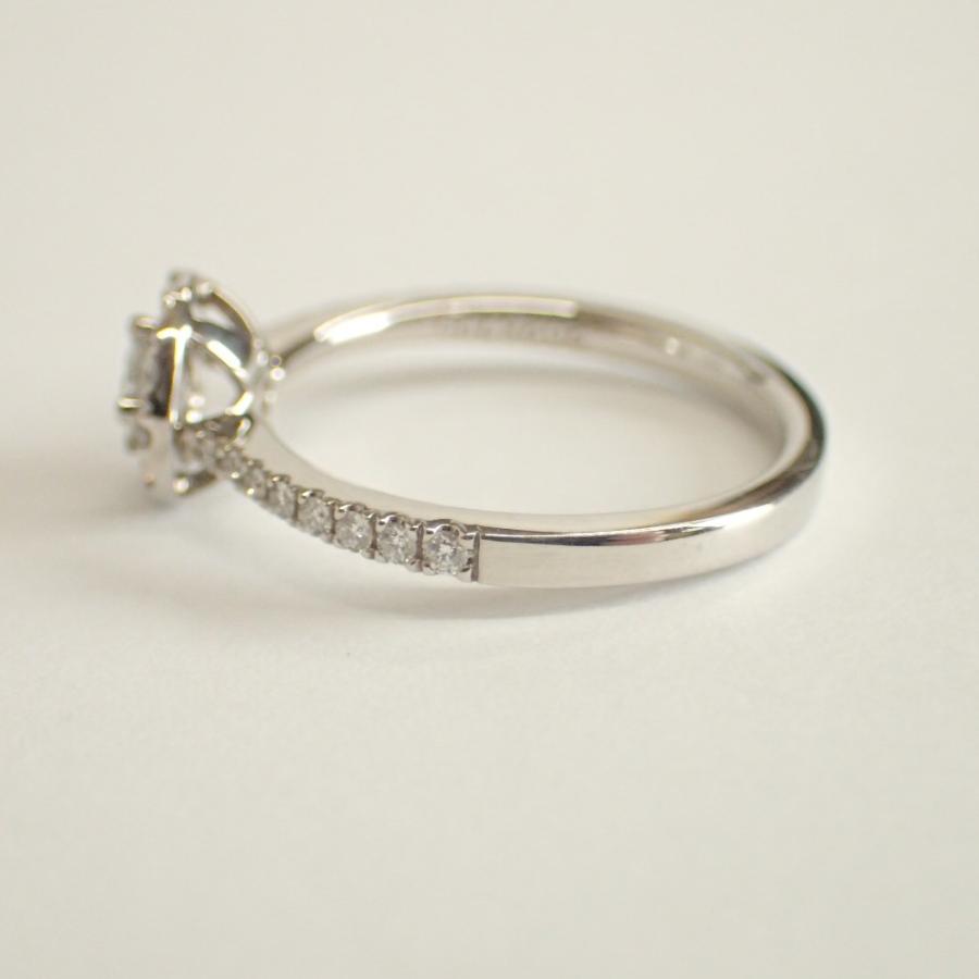 美品フォーエバーマークセンターオブ指輪0.18PT900約6.5号