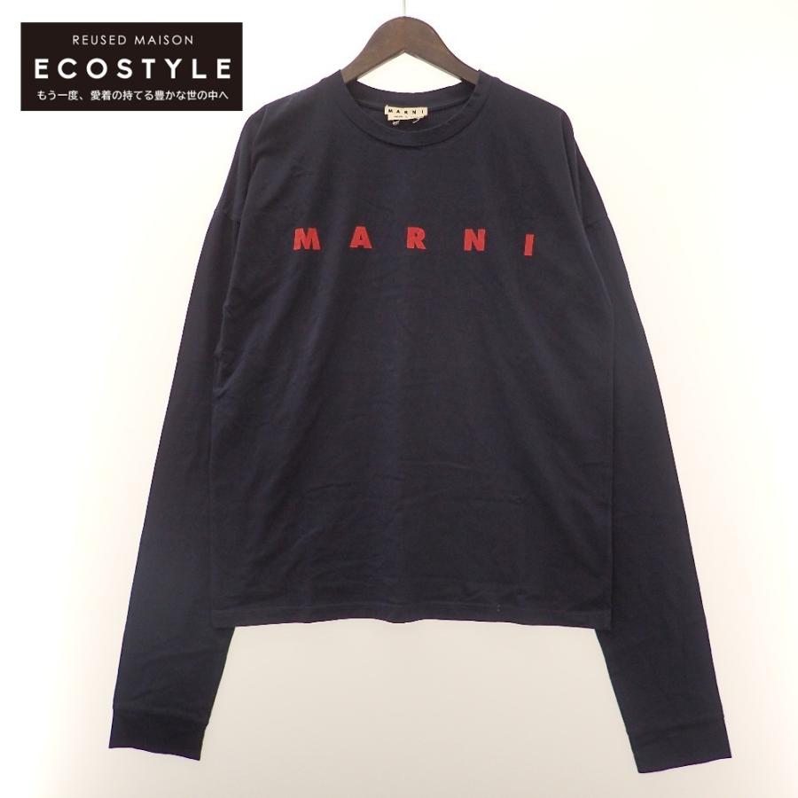 MARNI（マルニ） 美品/国内正規 HUMU0169P0 ロゴプリント クルーネック 