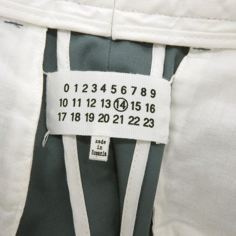 メゾンマルタンマルジェラ15SSリネン混 チノコットンパンツ マルジェラ