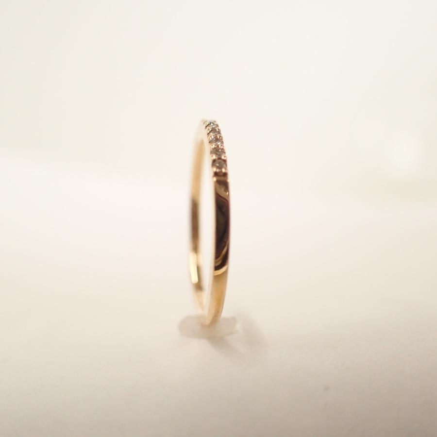 agete 美品 アガット K10 ダイヤモンド 0.05ct ハーフエタニティ agete 美品 アガット K10 ダイヤモンド 0.05ct ハーフエタニティ
