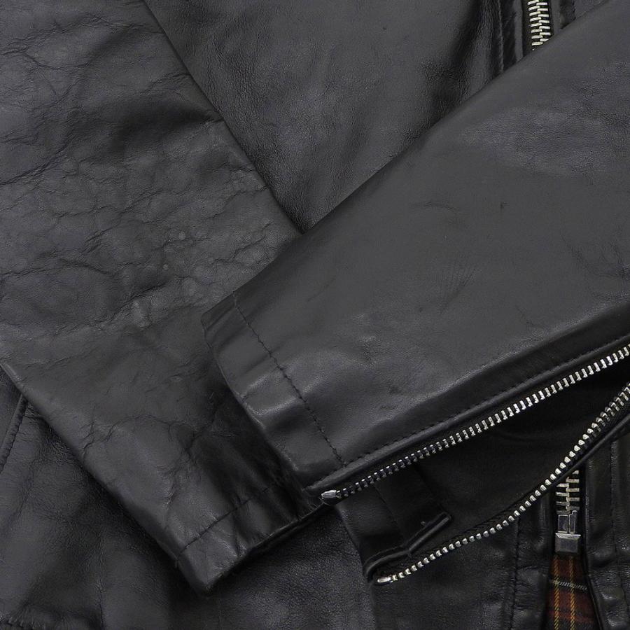 Schott N.Y.C schott ショット 裏地チェック シングルライダース Schott N.Y.C schott ショット 裏地チェック シングルライダース