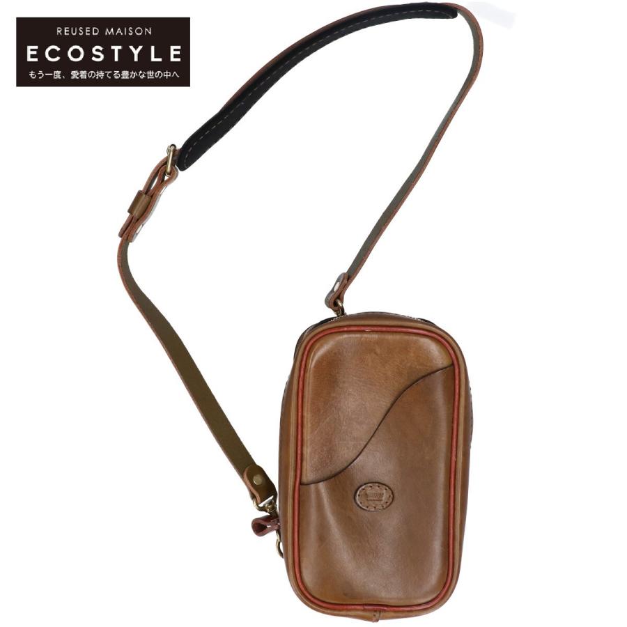 herz タテ型2wayボディバッグ(F-103) キャメル タフに使える本革レザーの