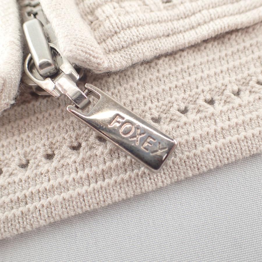 FOXEY 美品/ フォクシー 39722 スタンダード ジップアップ FOXEY 美品/ フォクシー 39722 スタンダード ジップアップ