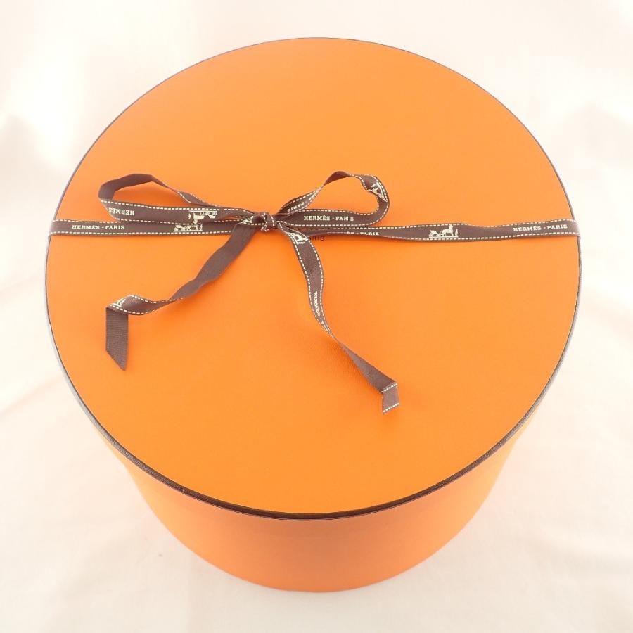 未使用　エルメス　帽子　H柄　オレンジ　58【美品】 美品/国内正規 HERMES エルメス H刺繍入り ナイロン ハット/ 帽子 57