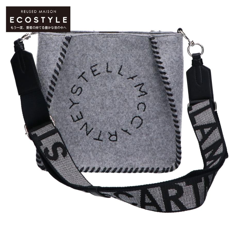 美品 STELLA McCARTNEY ショルダーバッグ フェルト グレー STELLA McCARTNEY ショルダーバッグ フェルト グレー