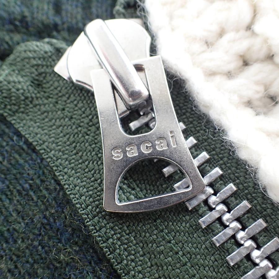 sacai 美品/20年製 サカイ 20-02406M Wool Knit Blouson ウール sacai 美品/20年製 サカイ 20-02406M Wool Knit Blouson ウール