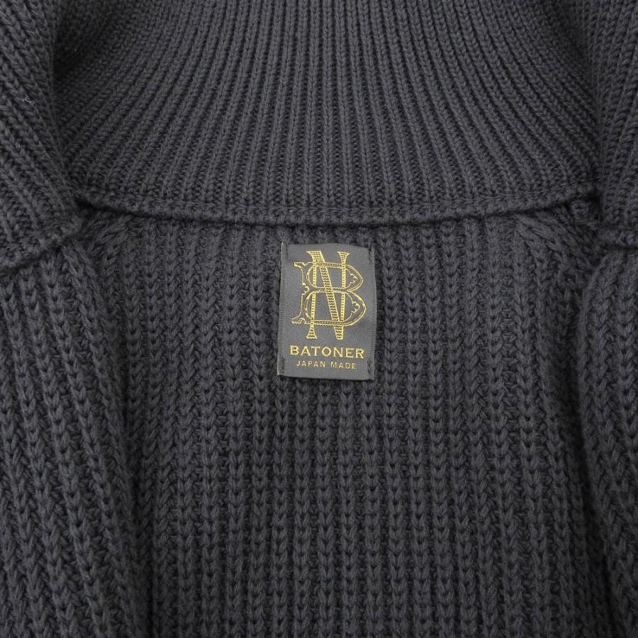 美品 BATONER バトナー 「Half Zip Ficsherman Knit」 L'ECHOPPE別注