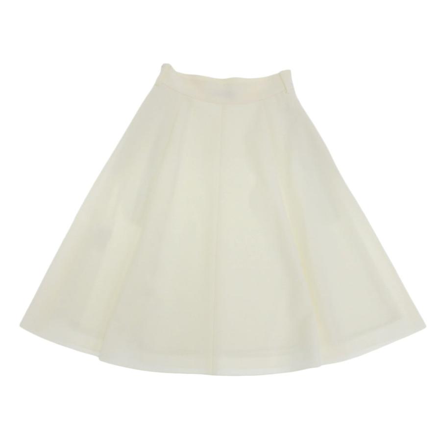 FOXEY NEWYORK ホワイト フレアスカート Aライン ギャザー 40 【公式通販】