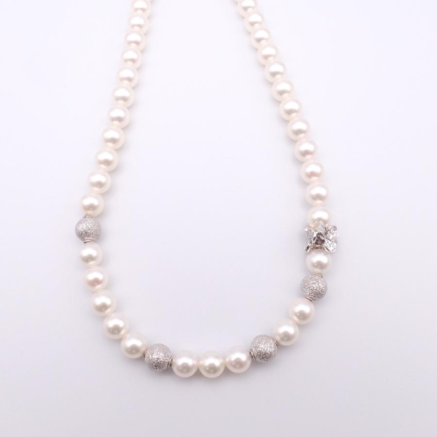 MIKIMOTO 美品 ミキモト KZ-1515GZ K18WG Fortune Leaves MIKIMOTO 美品 ミキモト KZ-1515GZ K18WG Fortune Leaves