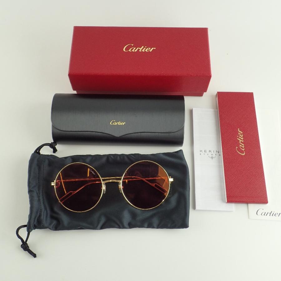 Cartier カルティエ CT0156S-003 ラウンドレンズ サングラス 56 Cartier カルティエ CT0156S-003 ラウンドレンズ サングラス 56