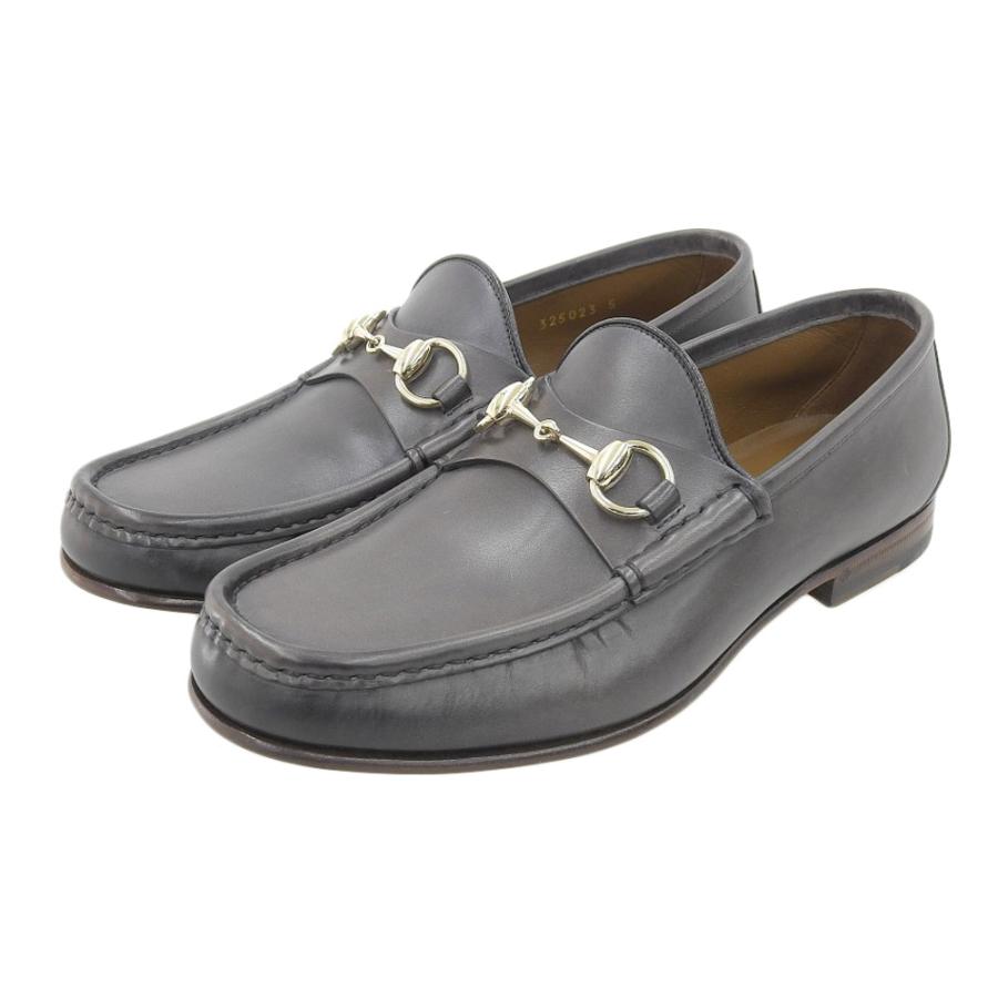 GUCCI（グッチ） 新品同様 ホースビット レザー ローファー シューズ 5 