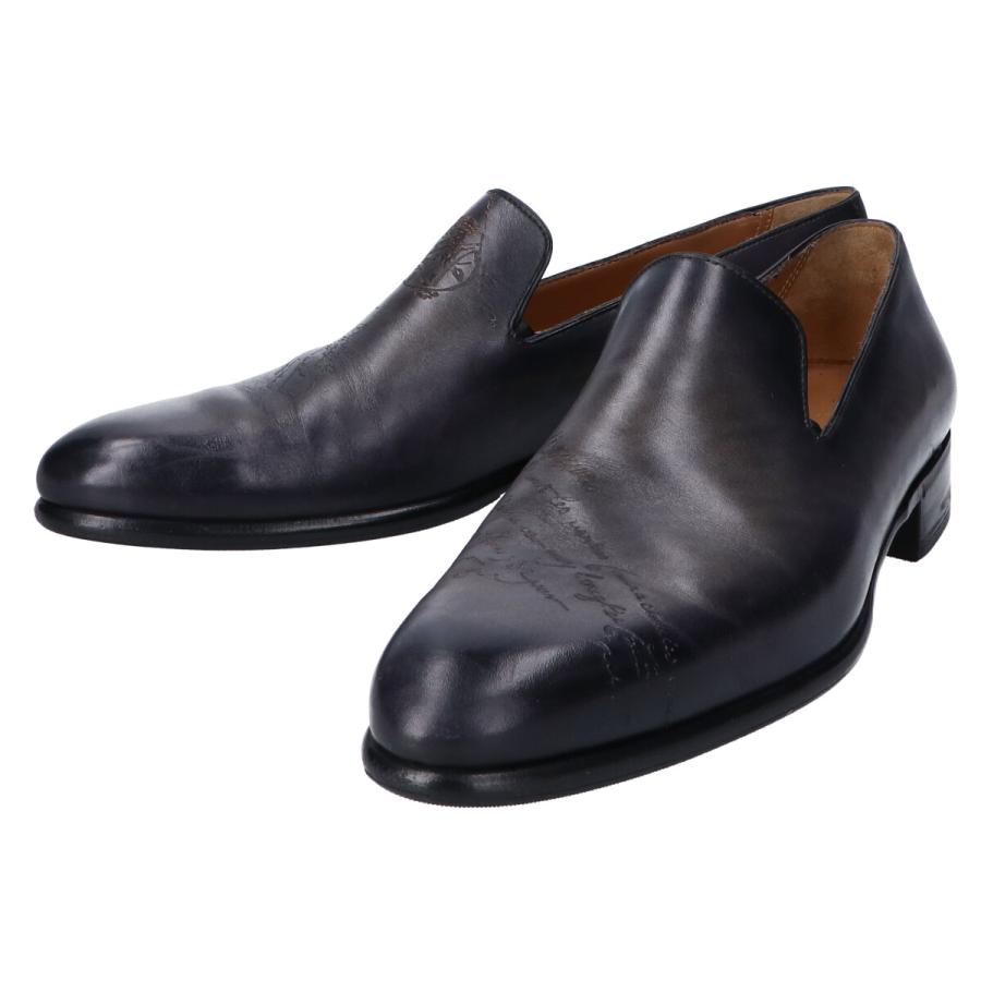 美品/ Berluti ベルルッティ カーシヴ ガレ カーフレザー 美品/ Berluti ベルルッティ カーシヴ ガレ カーフレザー