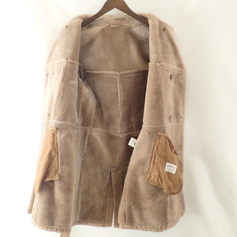 EMMETI エンメティー ANTONIO ムートン トレンチ コート 46 ベージュ
