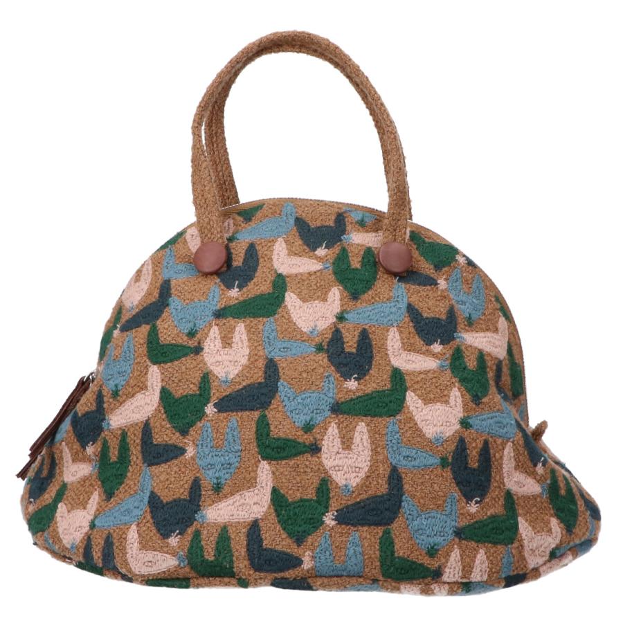 mina perhonen ミナペルホネン ya9828 bell bag -repo- キツネ柄 mina perhonen ミナペルホネン ya9828 bell bag -repo- キツネ柄