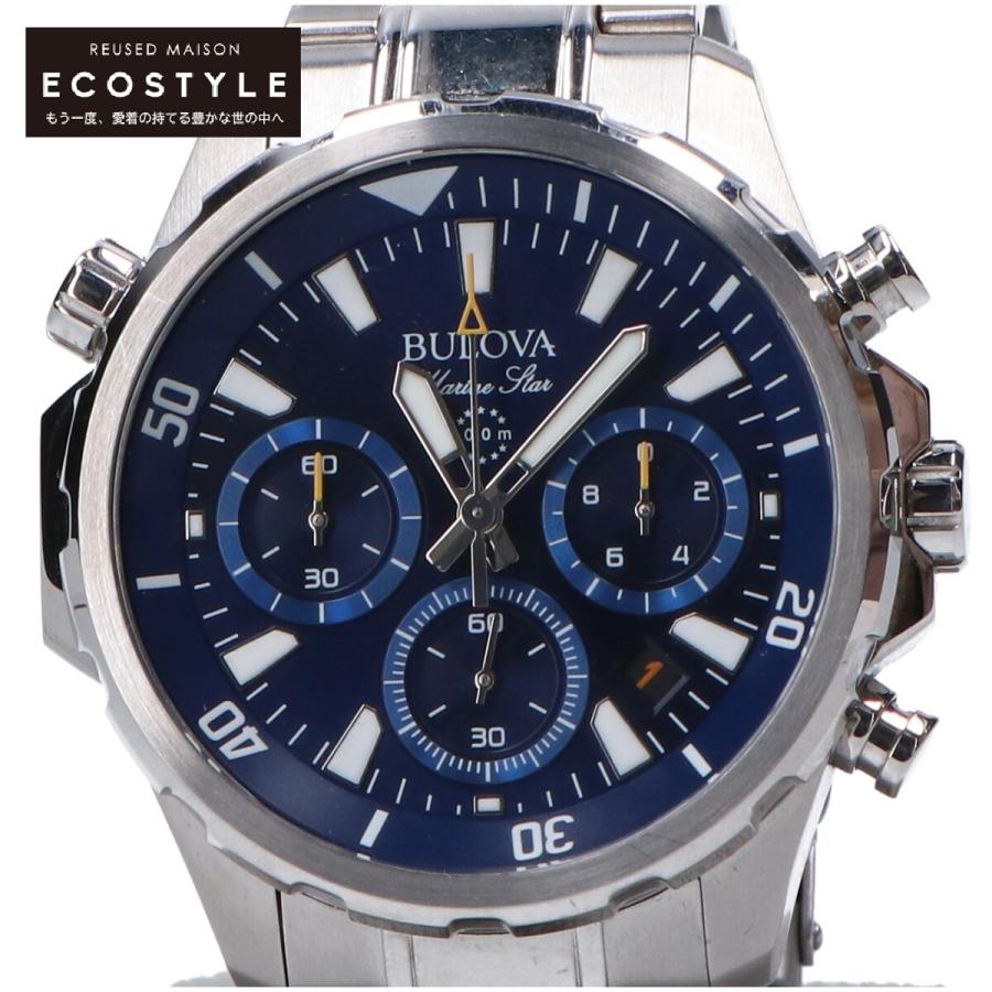 美品/ BULOVA ブローバ 96B256 Marine Star クロノグラフ クオーツ 