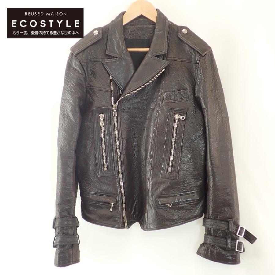 BALMAIN（バルマン） 美品/国内正規 T235 C170 ラムレザー ダブル 