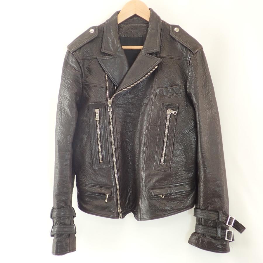 BALMAIN（バルマン） 美品/国内正規 T235 C170 ラムレザー ダブル 