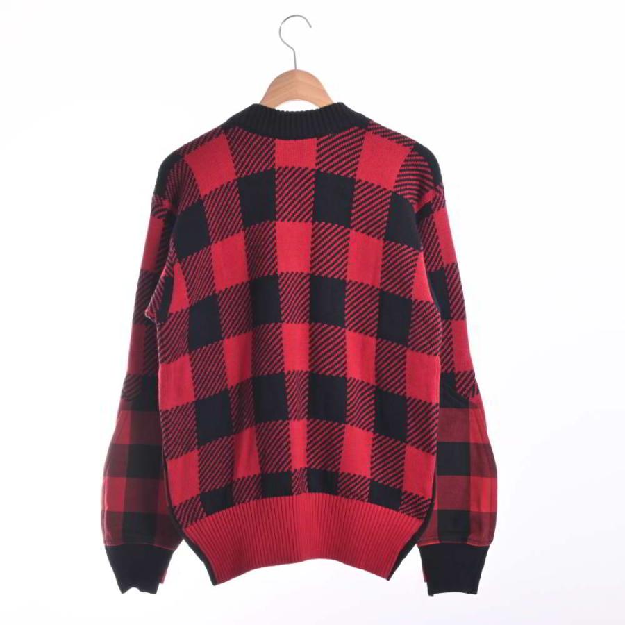sacai 美品/ サカイ 22年 22 02704M Buffalo Check Kint sacai 美品/ サカイ 22年 22 02704M Buffalo Check Kint