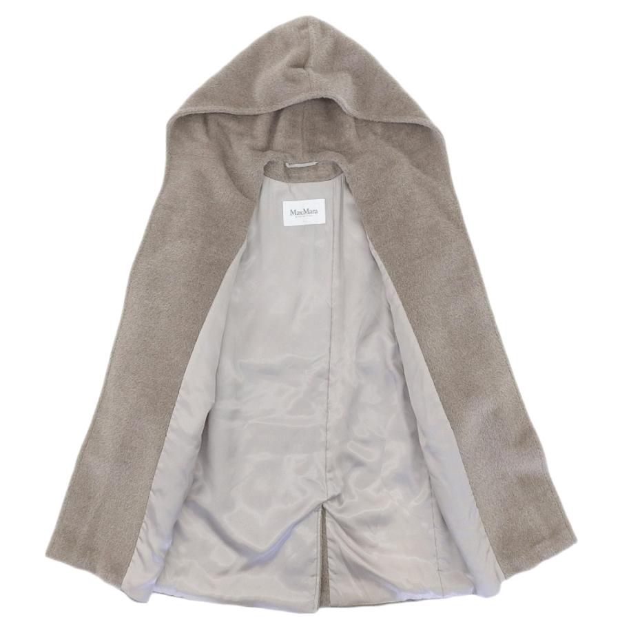Max Mara マックスマーラ 10861243 フーディ シャギー コート 38 