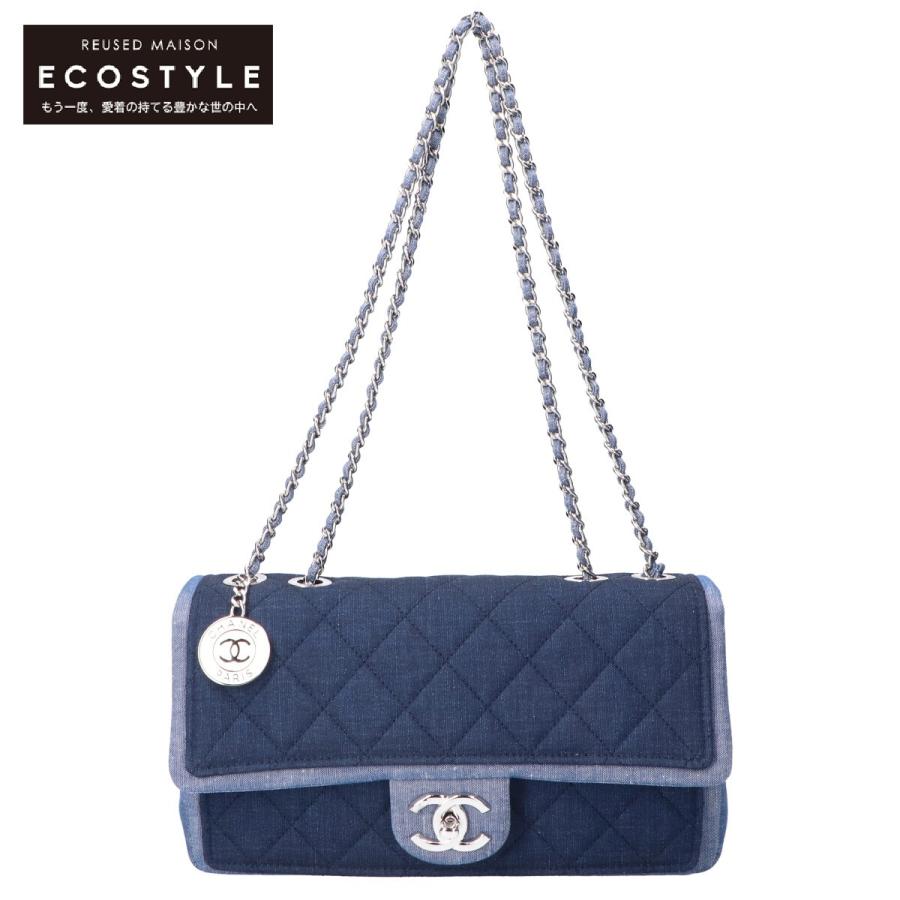 CHANEL 美品・レア シャネル 19番台 A92216 デニム シルバー金具  