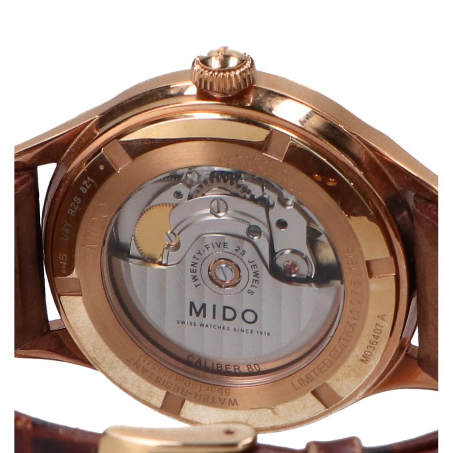 MIDO ミドー マルチフォート デイトメーター 世界限定1918本 バック 
