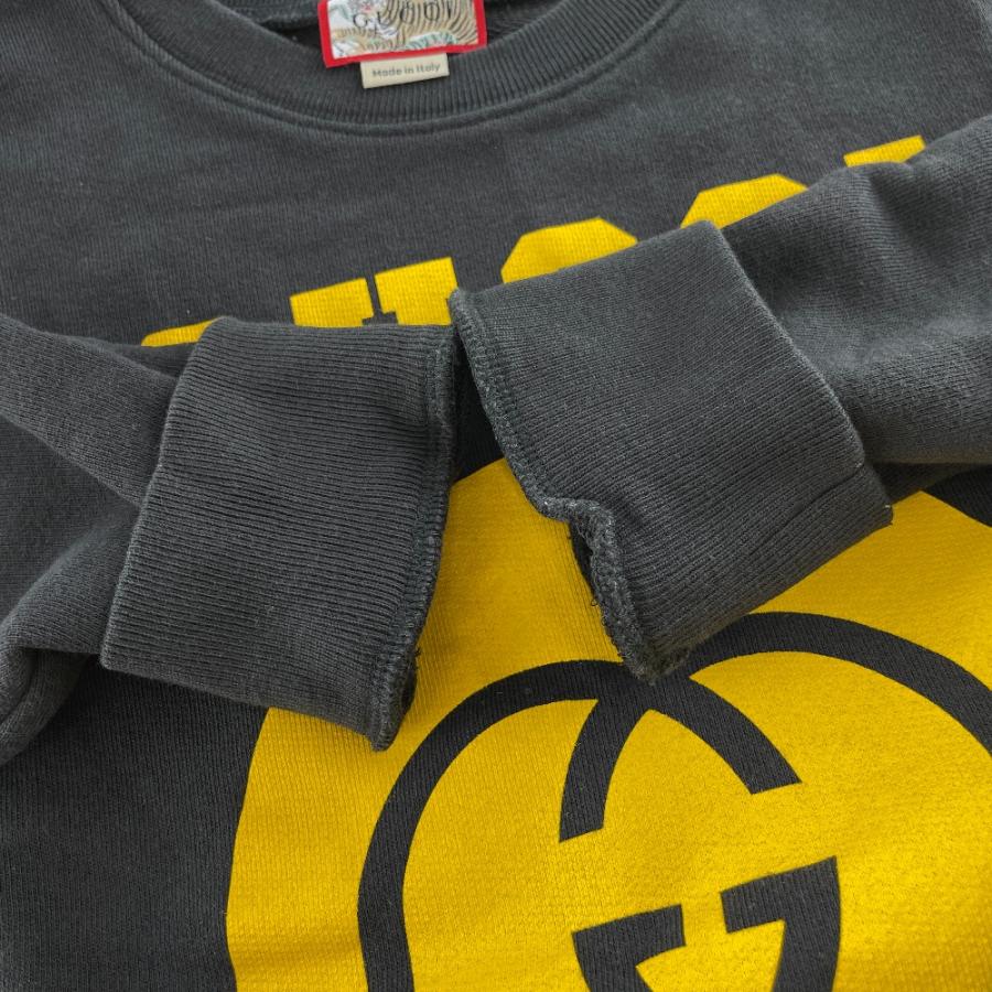 GUCCI トラ柄スウェット イエロー GUCCI トラ柄スウェット イエロー グッチ GUCCI OVERSIZE