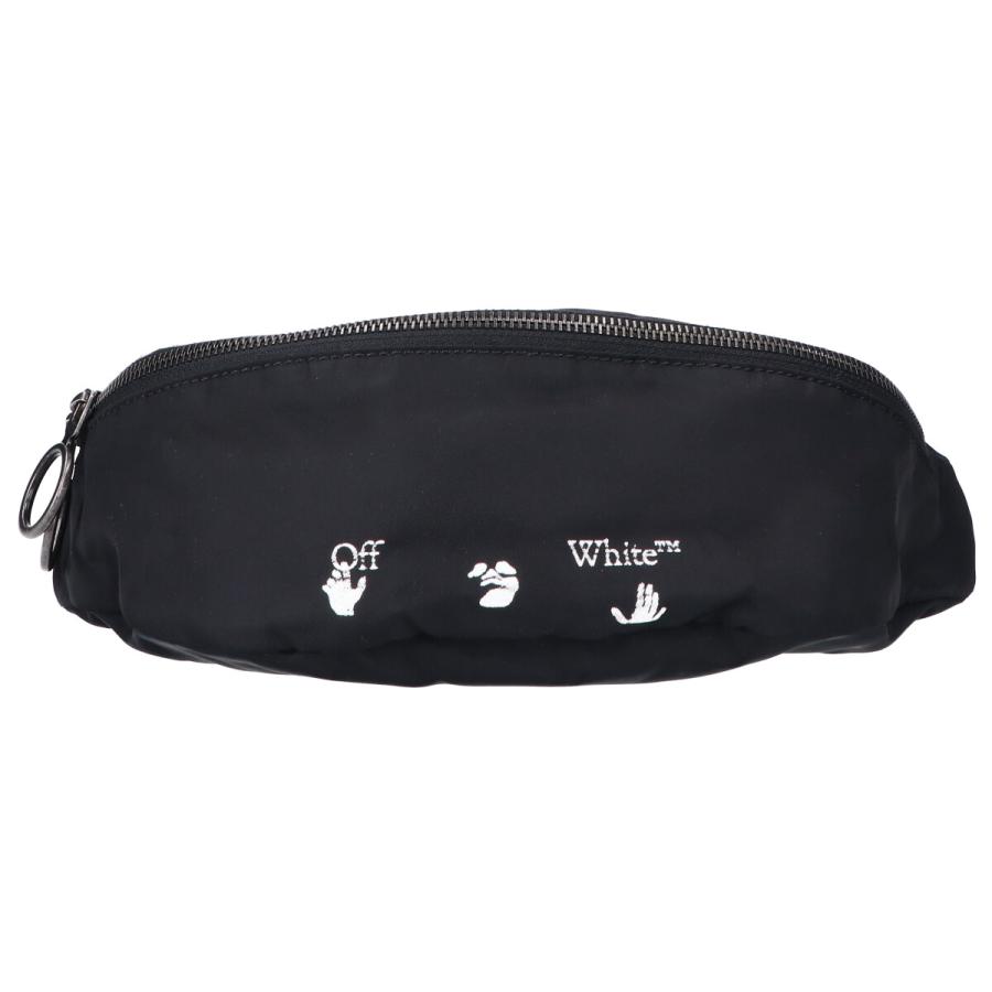 美品 OFF-WHITE オフホワイト OW LOGO NYLON BASIC FANNYP ロゴ 