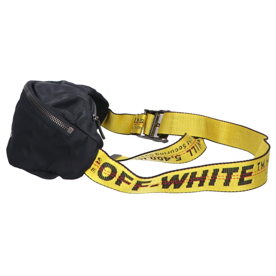 美品 OFF-WHITE オフホワイト OW LOGO NYLON BASIC FANNYP ロゴ 