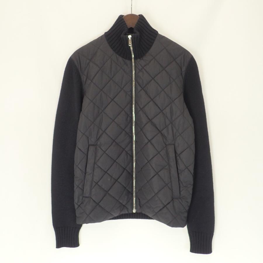 PRADA 美品/国内正規/ プラダ UMC898 ウール切替キルティング 