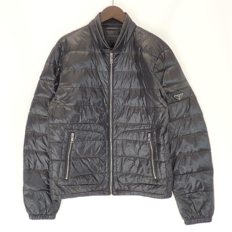 【正規品】　PRADA プラダ　ダウンジャケット　三角ロゴ　46サイズ PRADA 国内正規/20年製 プラダ アーム三角ロゴタグ付 ダウン
