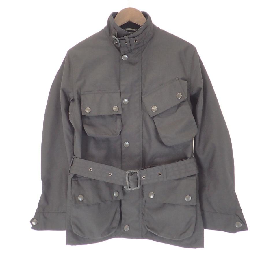 【美品】Barbour グレー ジャケット 38サイズ ナノユニバース別注 美品/ Barbour バブアー x nano universe 1802186 ナイロン ミリタリー