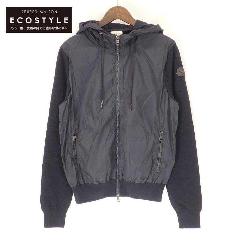 MONCLER モンクレール 17年 ネイビー MAGLIONE TRICOT CARDIGAN M  