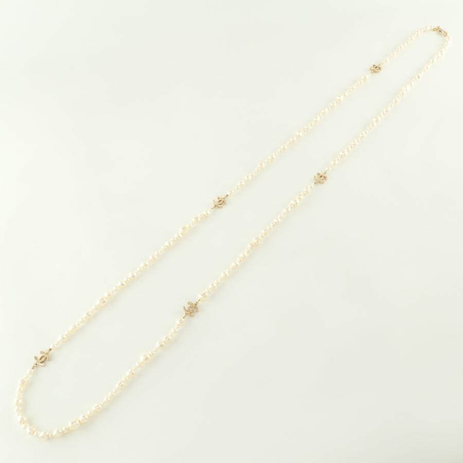 CHANEL 美品/ シャネル 12C ココマーク バロックパール ロング CHANEL 美品/ シャネル 12C ココマーク バロックパール ロング