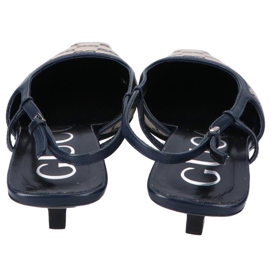 GUCCI（グッチ） 新品/ GGスリングバック ミッドヒール パンプス