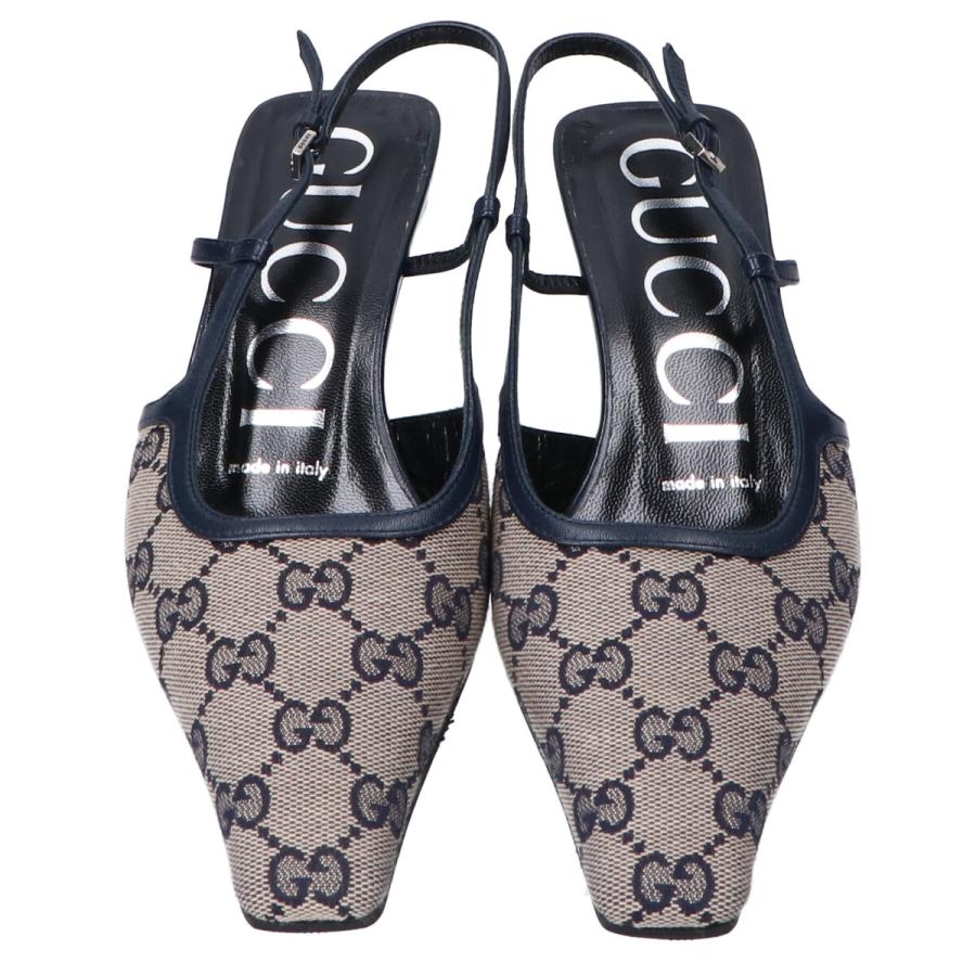 GUCCI（グッチ） 新品/ GGスリングバック ミッドヒール パンプス