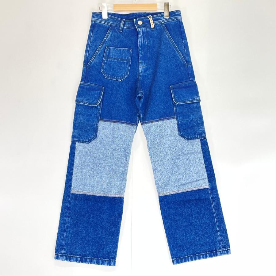 MARNI（マルニ） インディゴ TROUSERS OCEAN ツートーンデニム カーゴ
