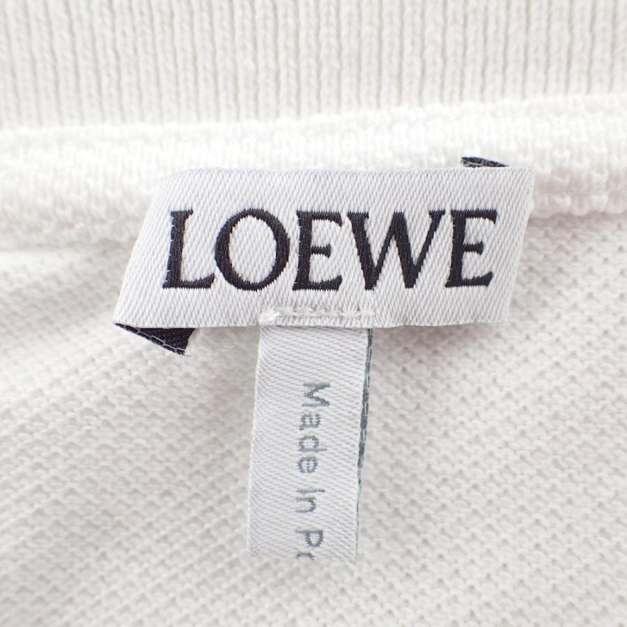 LOEWE ロエベ H526Y26J04 白アナグラム刺繍 ポロシャツ ホワイト LOEWE ロエベ H526Y26J04 白アナグラム刺繍 ポロシャツ ホワイト