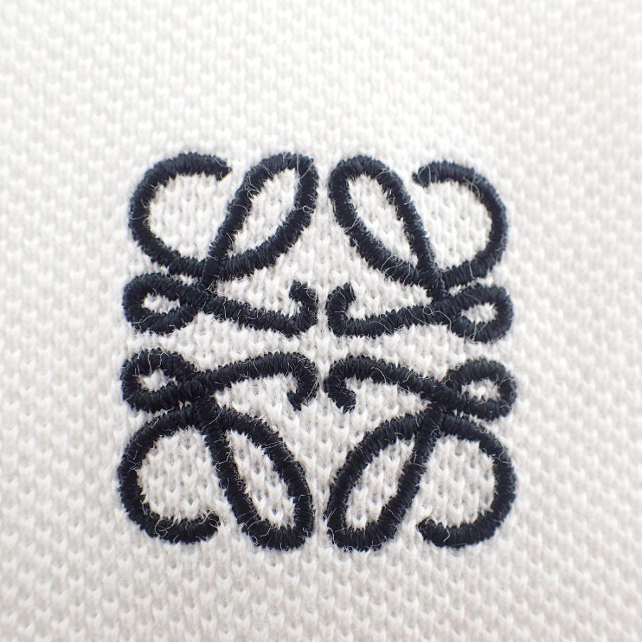 LOEWE ロエベ H526Y26J04 白アナグラム刺繍 ポロシャツ ホワイト LOEWE ロエベ H526Y26J04 白アナグラム刺繍 ポロシャツ ホワイト