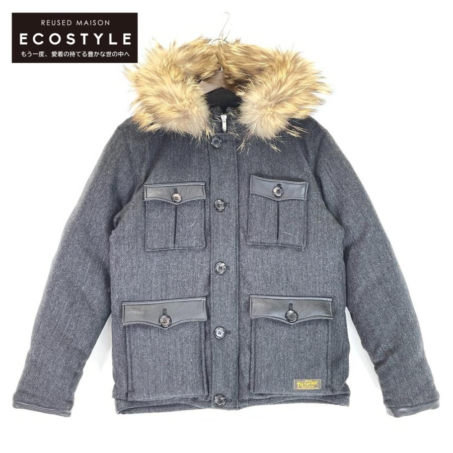 THE FLAT HEAD ザ フラットヘッド DJ 009 グレー ヘリンボーン ウール  