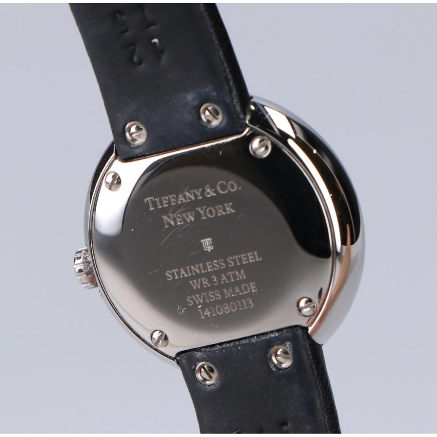 TIFFANY&amp;Co.(ティファニー) 腕時計 アトラス2 ハンド 63320781 レディース SS/ダイヤベゼル/ダイヤインデックス/革ベルト ティファニーブルー ティファニー アトラス 63320781 ティファニーブルー/ダイヤモンド