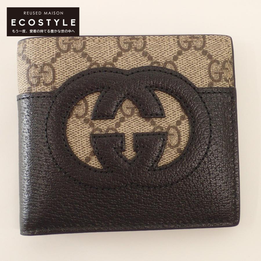 新品同様 GUCCI グッチ 701417 カットアウト インターロッキングG 