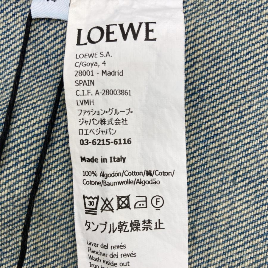 新品未使用品/国内正規 LOEWE ロエベ 22SS H616Y12X01 デニムシャツ トップス 44 ブルー系 メンズ