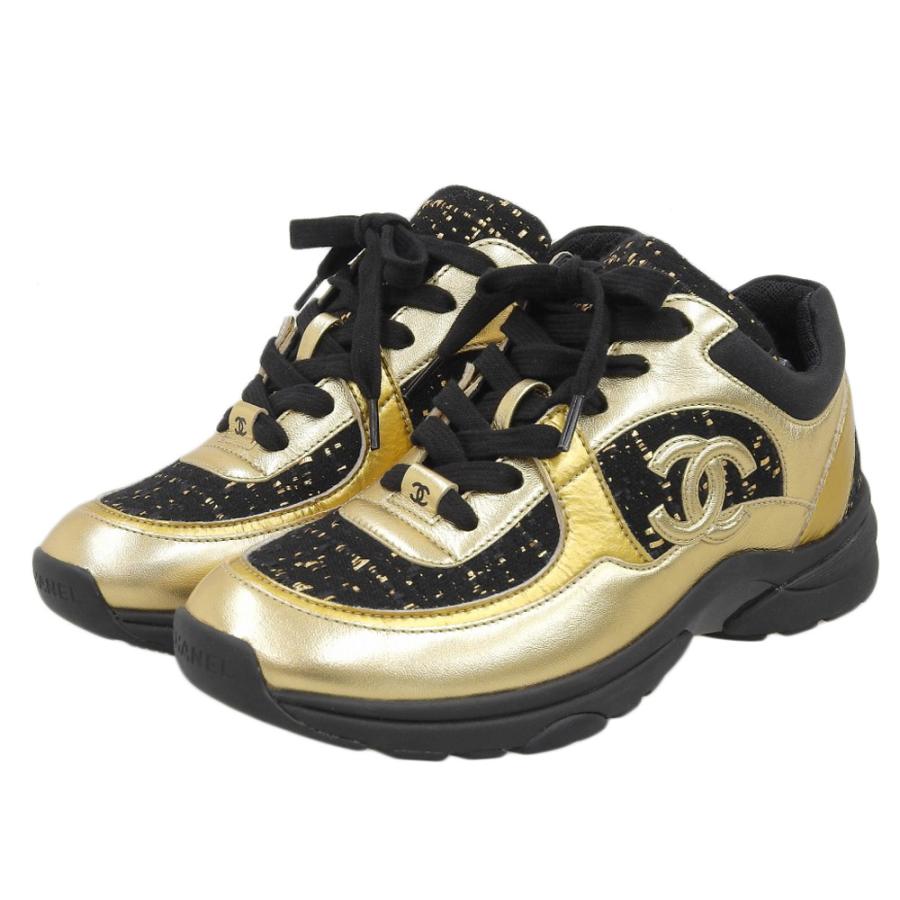CHANEL（シャネル） レースアップ スニーカー シューズ レディース