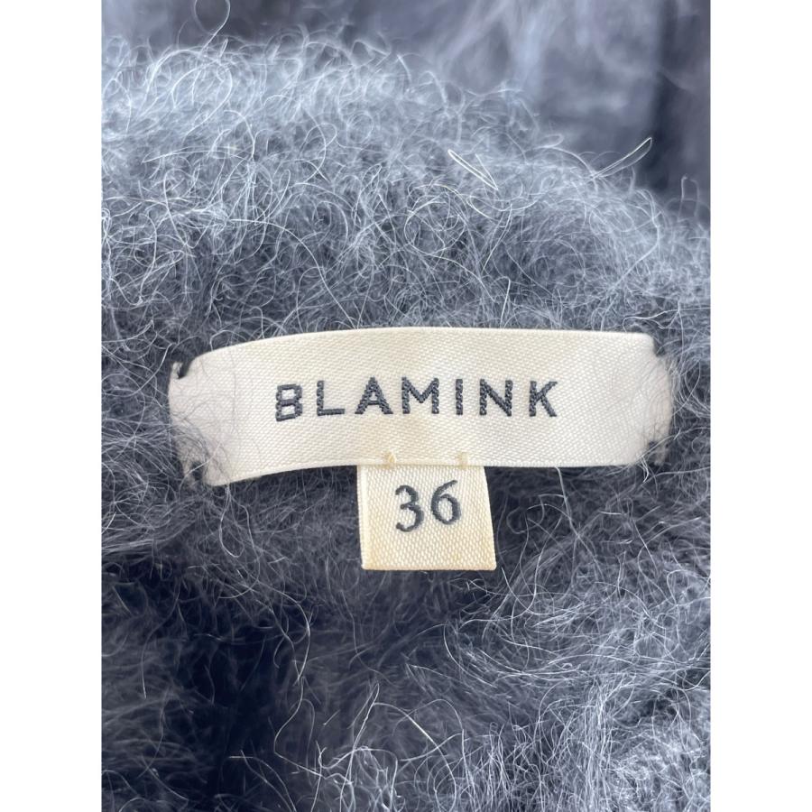 BLAMINK ブラミンク 7918-299-039 ブラック カシミア ファー 五分丈