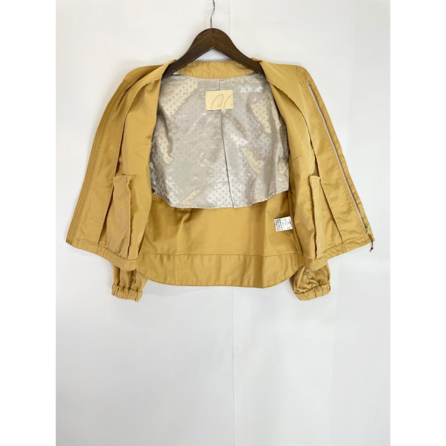 ［美品]PAL'LAS PALACE ノーカラージャケット イエロー Pal'las Palace（パラスパレス） イエロー ノーカラー ジップアップ