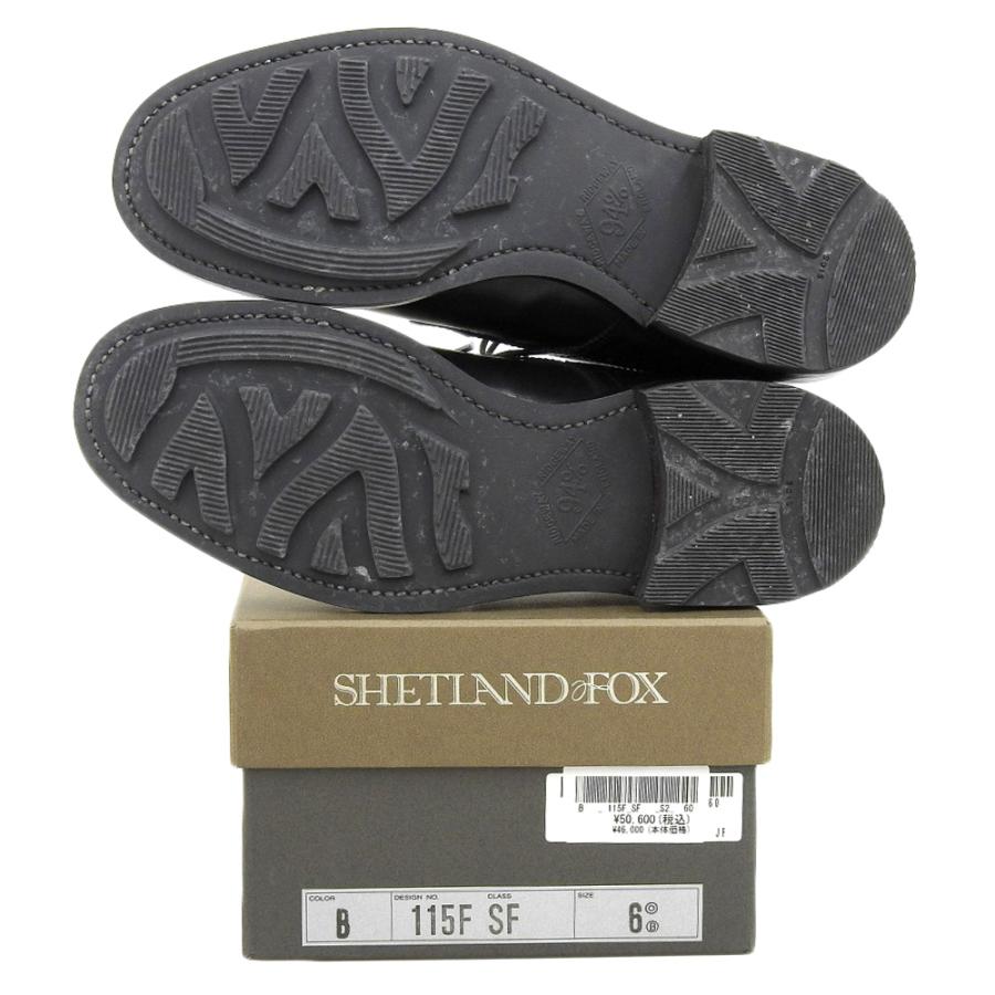 美品 SHETLAND FOX シェットランド フォックス レザー ハンプトン
